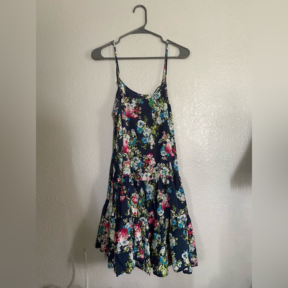 She+Sky floral backless shift dress